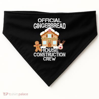 Official Gingerbread House Construction Crew USA-Made Doggie Bandana