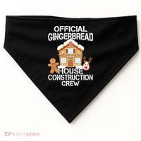 Official Gingerbread House Construction Crew USA-Made Doggie Bandana thumb 0