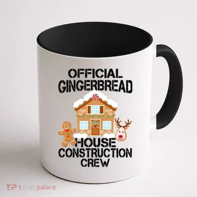 Official Gingerbread House Construction Crew Coffee Mug back