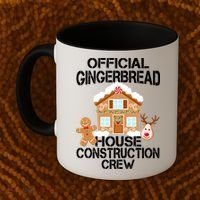 Official Gingerbread House Construction Crew Coffee Mug thumb 2