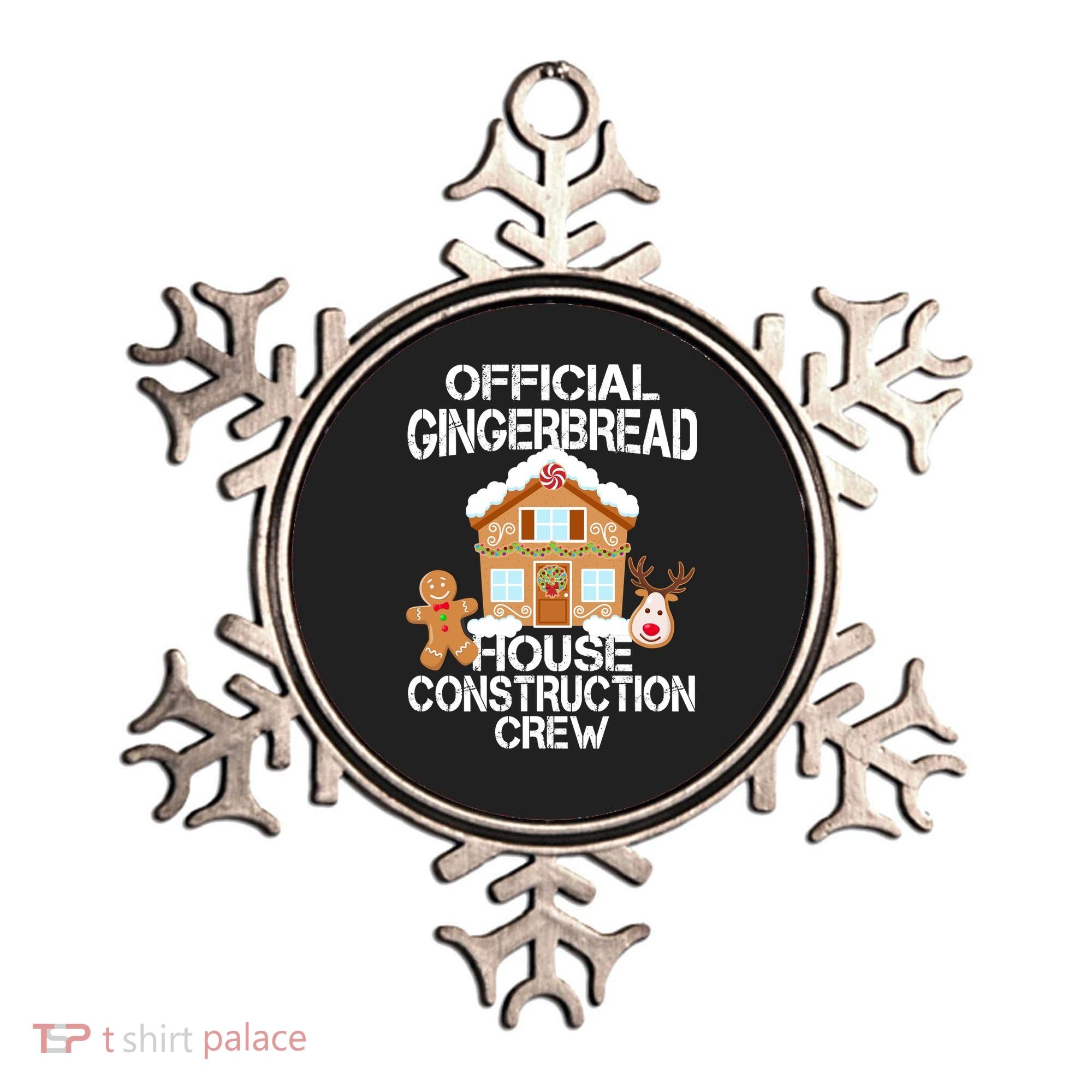 Official Gingerbread House Construction Crew Ornament