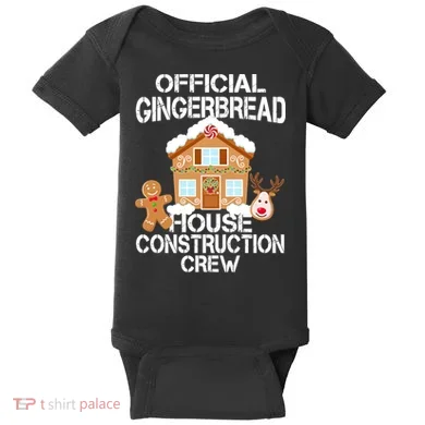 Official Gingerbread House Construction Crew Baby Bodysuit