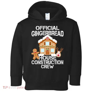 Official Gingerbread House Construction Crew Toddler Hoodie