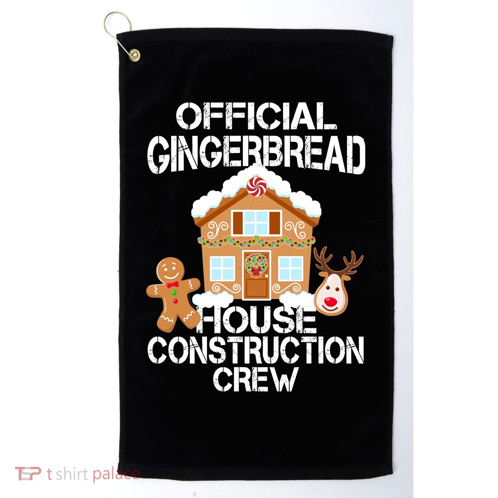 Official Gingerbread House Construction Crew Golf Towel