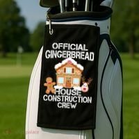 Official Gingerbread House Construction Crew Golf Towel thumb 2