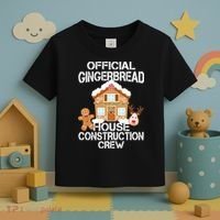 Official Gingerbread House Construction Crew Toddler T-Shirt thumb 3
