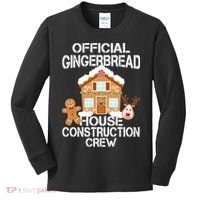 Official Gingerbread House Construction Crew Kids Long Sleeve Shirt thumb 0