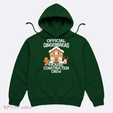 Official Gingerbread House Construction Crew Hoodie