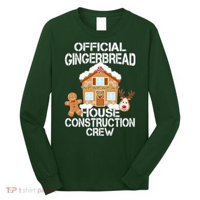 Official Gingerbread House Construction Crew Long Sleeve Shirt