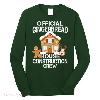 Official Gingerbread House Construction Crew Long Sleeve Shirt