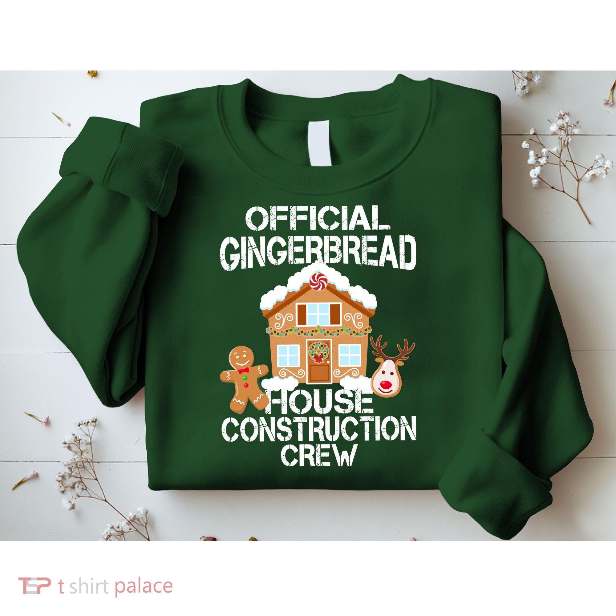 Official Gingerbread House Construction Crew Sweatshirt