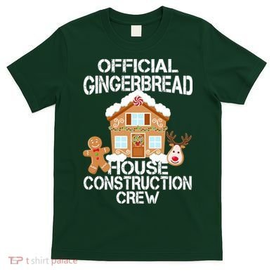 Official Gingerbread House Construction Crew T-Shirt