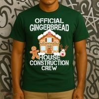 Official Gingerbread House Construction Crew T-Shirt thumb 3
