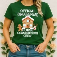 Official Gingerbread House Construction Crew Women's T-Shirt thumb 2