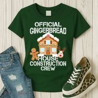 Official Gingerbread House Construction Crew Women's T-Shirt thumb 3