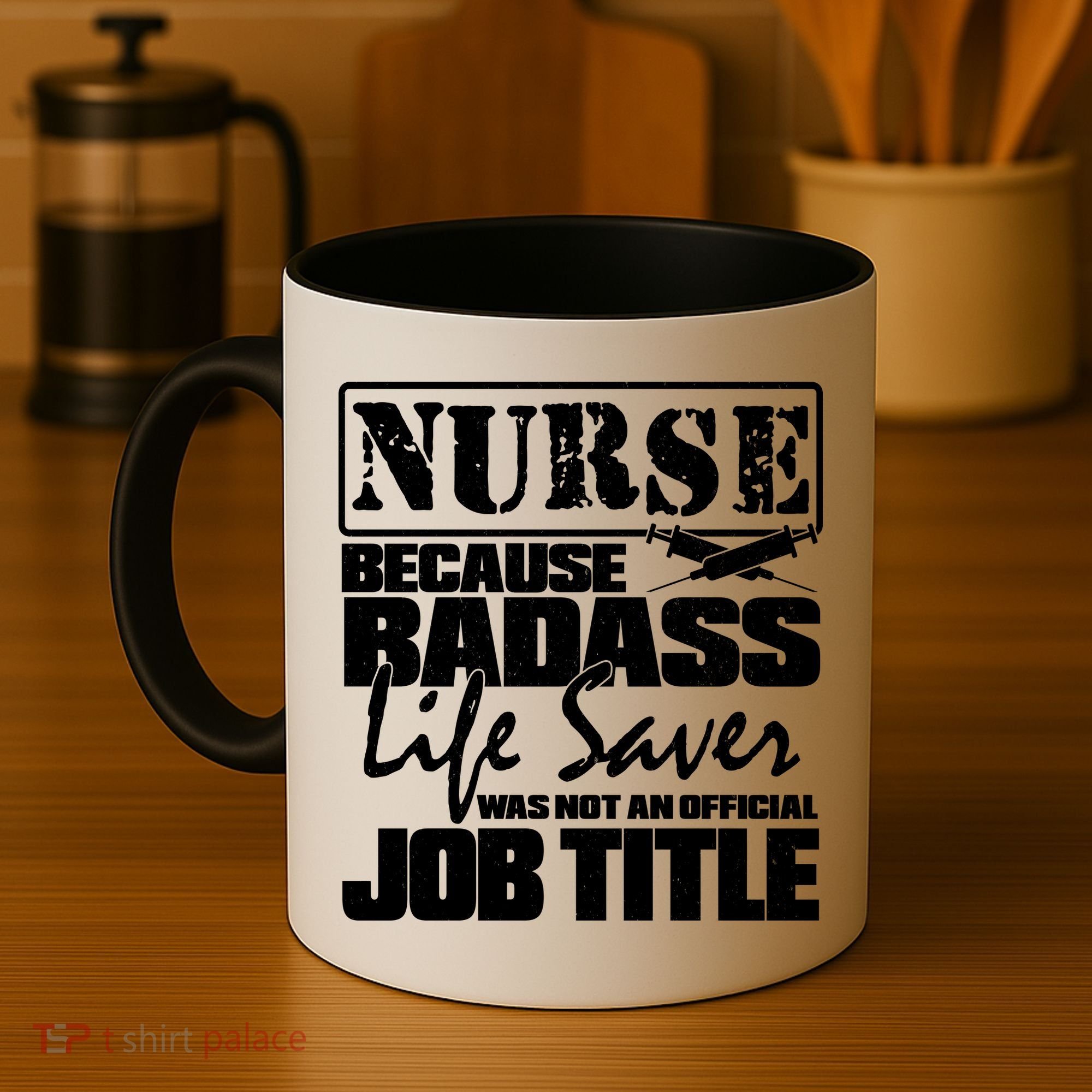 Official Job Title Nurse Bad Ass Life Saver Coffee Mug