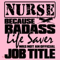 Official Job Title Nurse Bad Ass Life Saver Coaster thumb 2