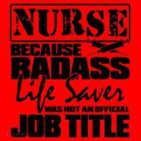 Official Job Title Nurse Bad Ass Life Saver Santa Hat thumb 1
