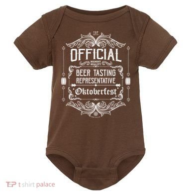 Official Oktoberfest Beer Tasting Representative Baby Bodysuit