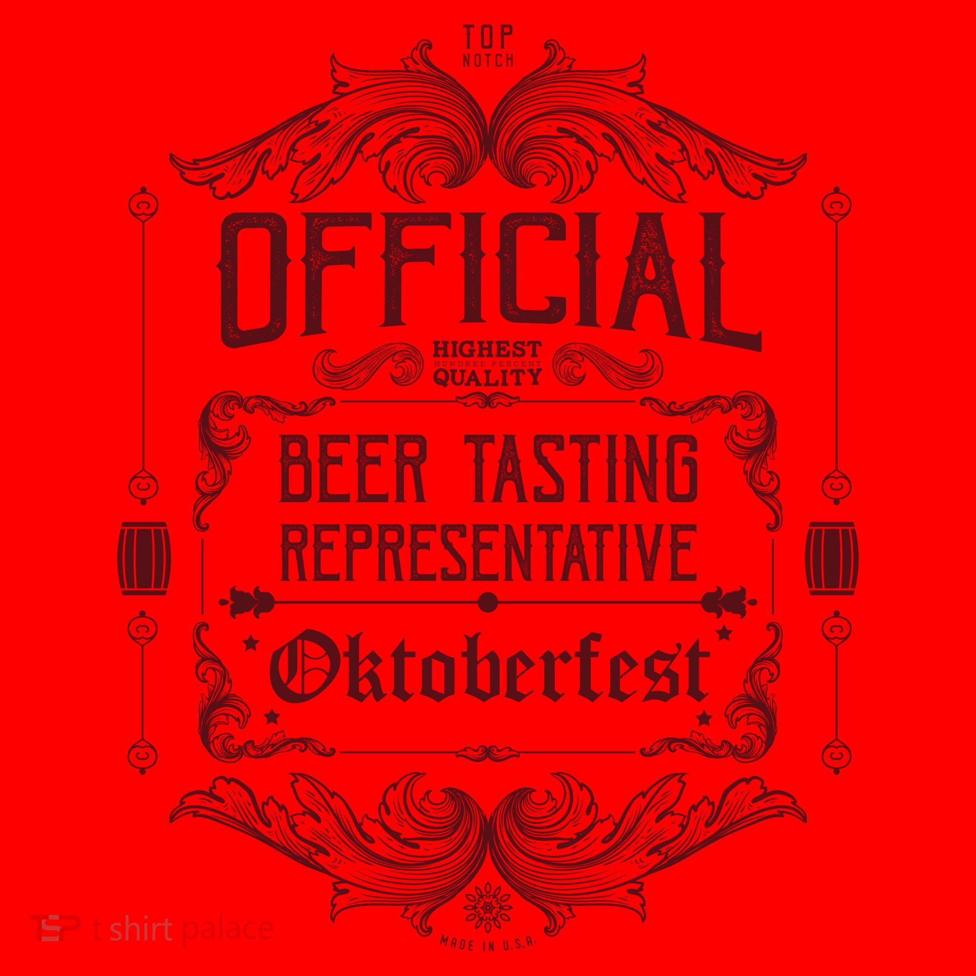 Official Oktoberfest Beer Tasting Representative Santa Hat