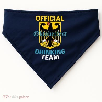 Official Oktoberfest Drinking Team USA-Made Doggie Bandana