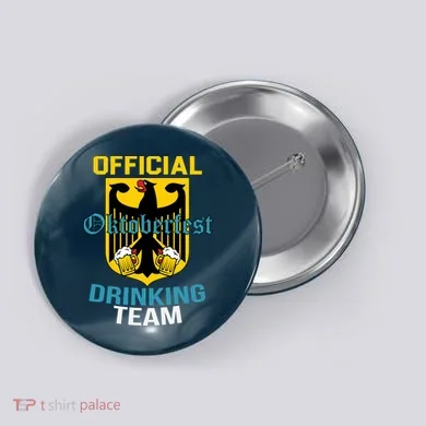Official Oktoberfest Drinking Team Button