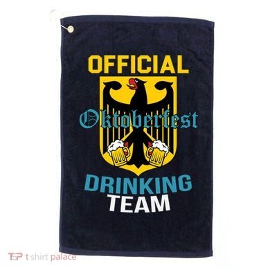Official Oktoberfest Drinking Team Golf Towel