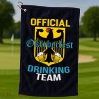 Official Oktoberfest Drinking Team Golf Towel thumb 1