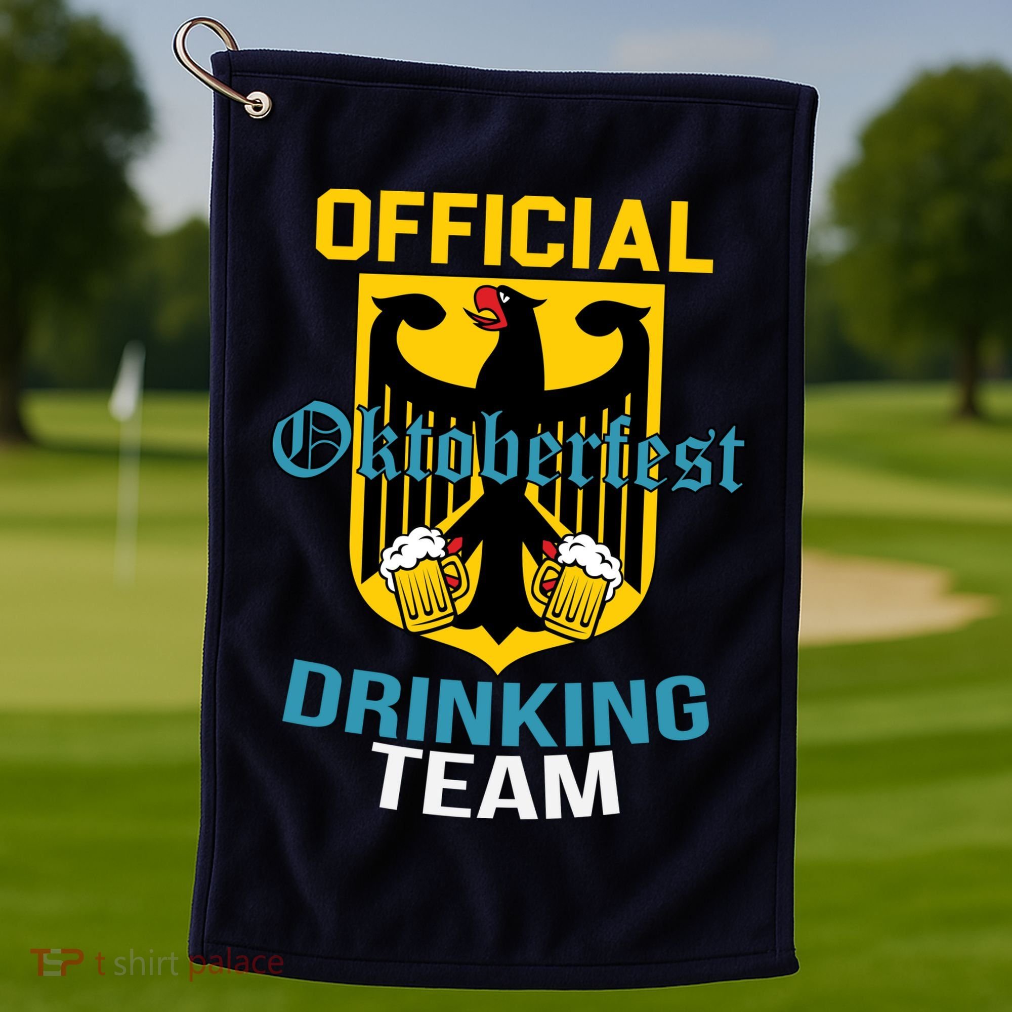 Official Oktoberfest Drinking Team Golf Towel