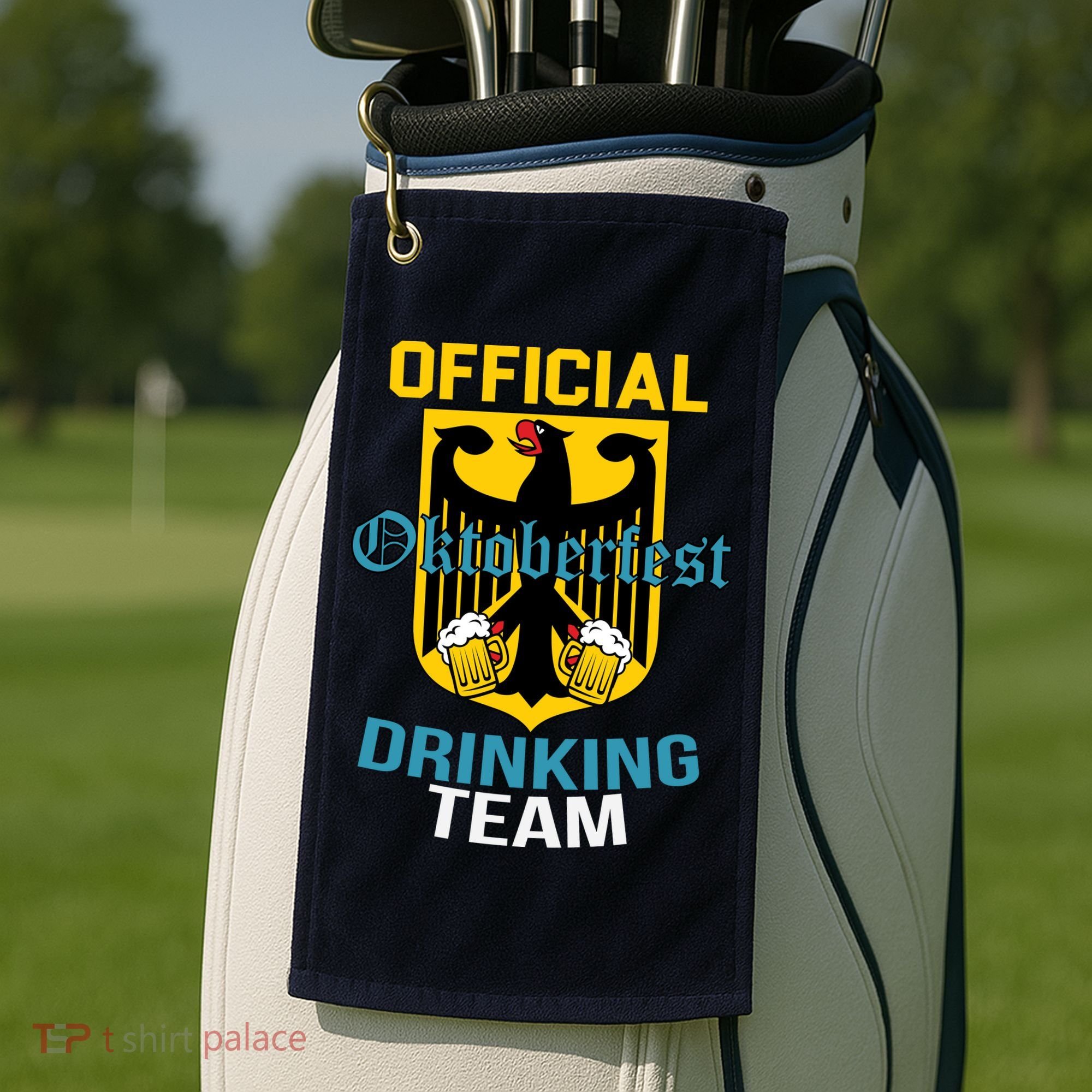 Official Oktoberfest Drinking Team Golf Towel