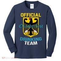 Official Oktoberfest Drinking Team Kids Long Sleeve Shirt thumb 0