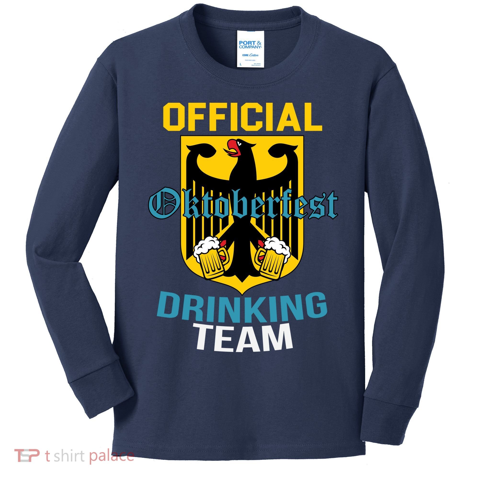Official Oktoberfest Drinking Team Kids Long Sleeve Shirt