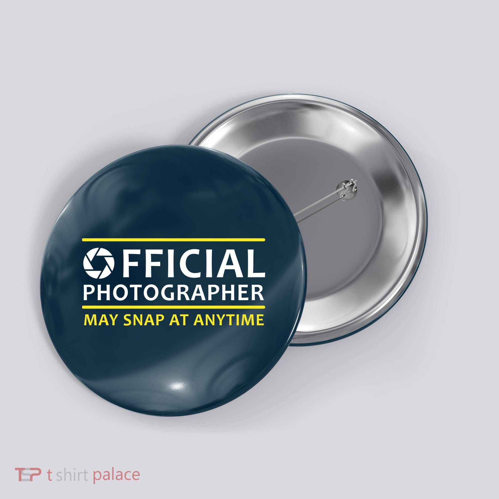 Official Photographer May Snap At Anytime Button