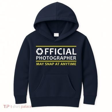 Official Photographer May Snap At Anytime Kids Hoodie