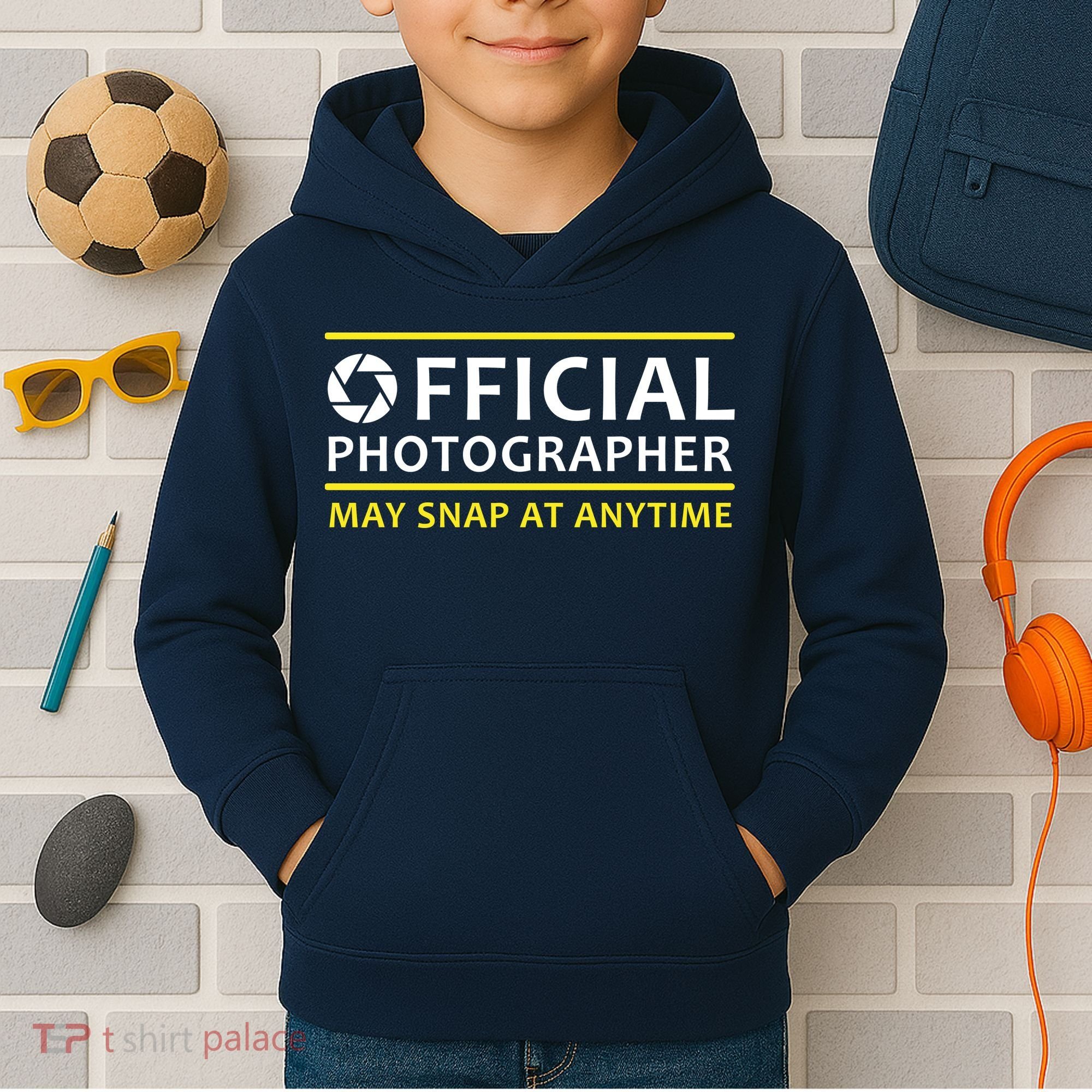 Official Photographer May Snap At Anytime Kids Hoodie