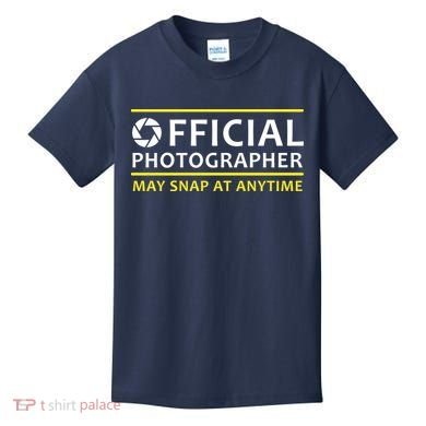 Official Photographer May Snap At Anytime Kids T-Shirt