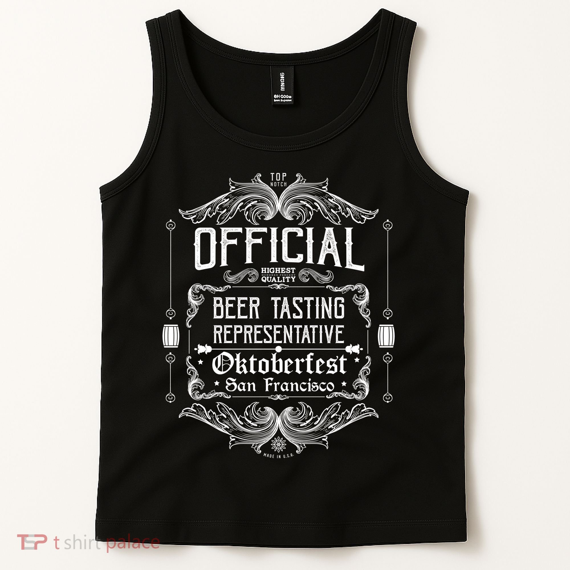 Official San Francisco Oktoberfest Beer Tasting Representative Tank Top