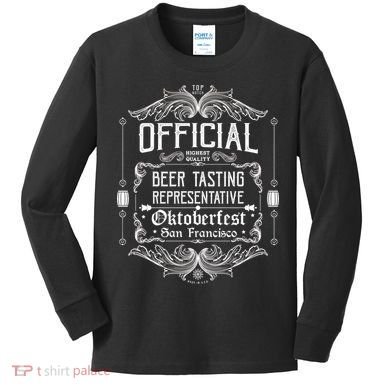 Official San Francisco Oktoberfest Beer Tasting Representative Kids Long Sleeve Shirt