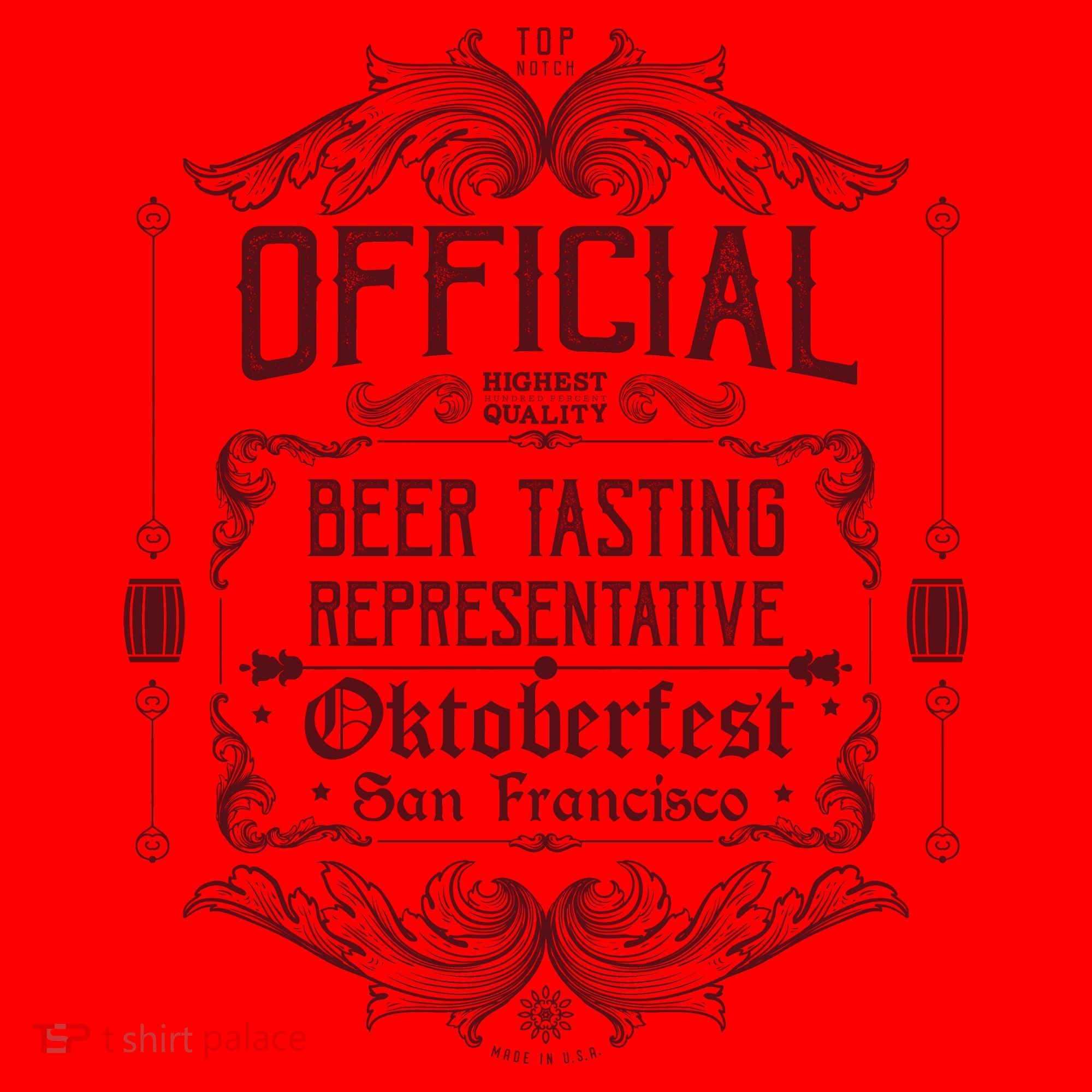 Official San Francisco Oktoberfest Beer Tasting Representative Santa Hat
