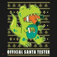 Official Santa Tester Dino Ugly Christmas Bucket Hat thumb 4