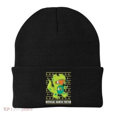 Official Santa Tester Dino Ugly Christmas Beanie