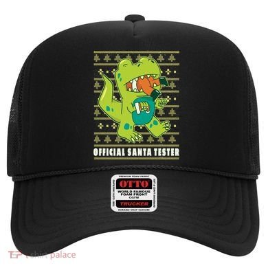 Official Santa Tester Dino Ugly Christmas Hat