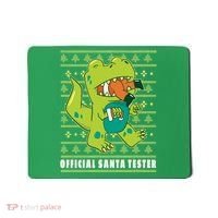Official Santa Tester Dino Ugly Christmas Mousepad thumb 0