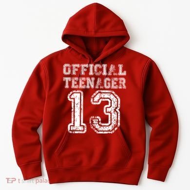 Official Teenager 13th Birthday Hoodie