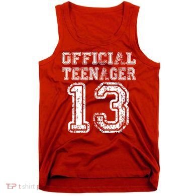 Official Teenager 13th Birthday Tank Top