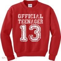Official Teenager 13th Birthday Kids Sweatshirt thumb 0