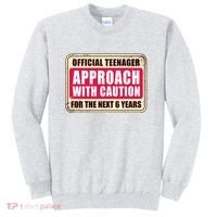 Official Teenager Approach With Caution Sweatshirt thumb 0