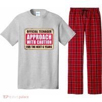Official Teenager Approach With Caution Pajama Set thumb 0