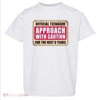Official Teenager Approach With Caution Toddler T-Shirt thumb 0