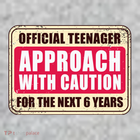 Official Teenager Approach With Caution Toddler T-Shirt thumb 2